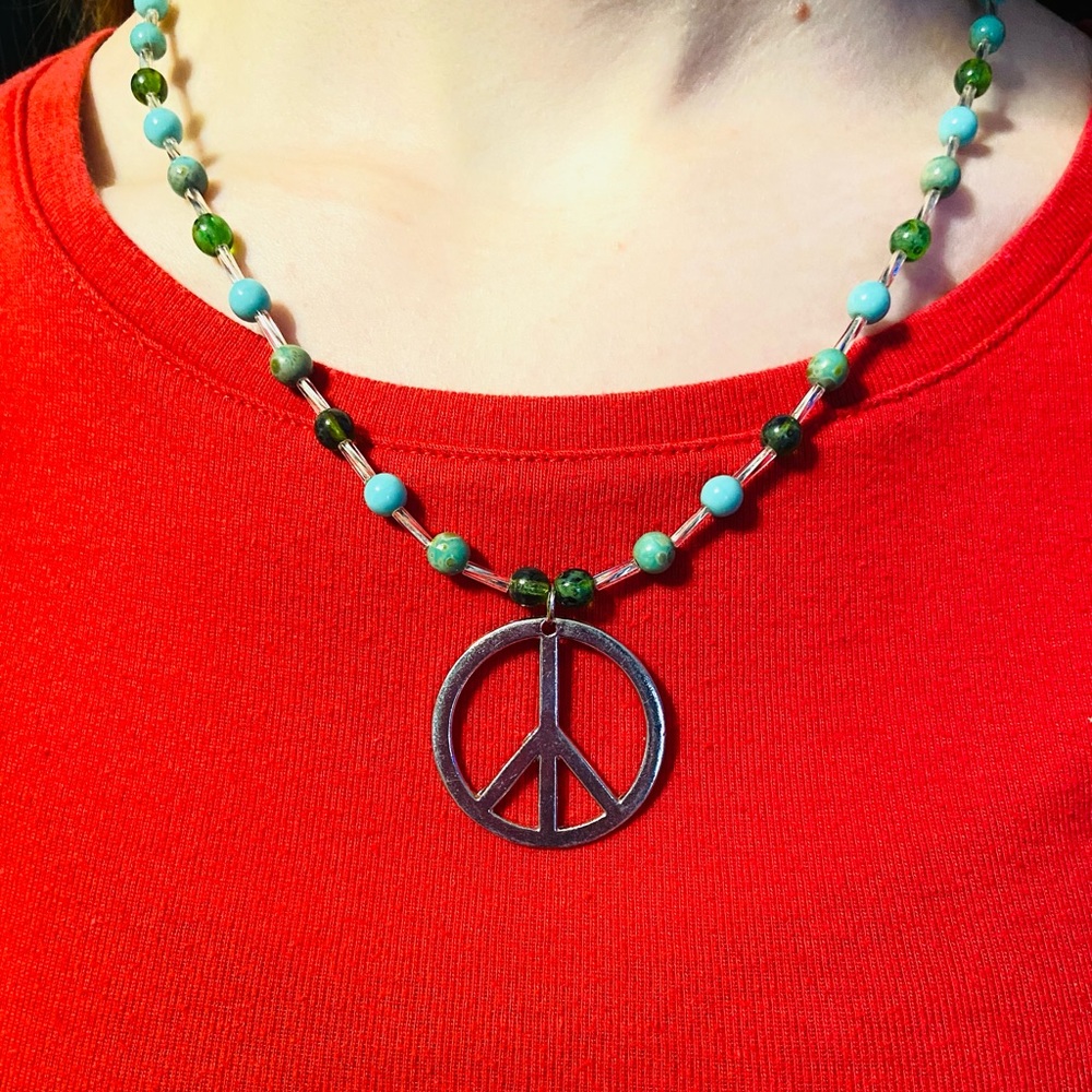 Peace Sign Necklace